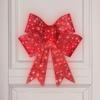 Christmas Glowing Bow LED Lights Large Christmas Bows Lit Bow Illuminate Yard Decoration Outdoor Decorations Yard