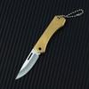 Brass Chic Mini Folding Knives Hand Tools Knife for Men Women Keychain Pocket Tool EDC Outdoor Survival Multitool Damascus Razor