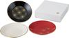 Hanabiyori Trio Plate Set, 14cm (Red, White, Black) - Mino Ware, 13.5cm Diameter X 2cm, Made In Japan, Ideal Gift, Present, Yamaka Shoten, YMK100-129