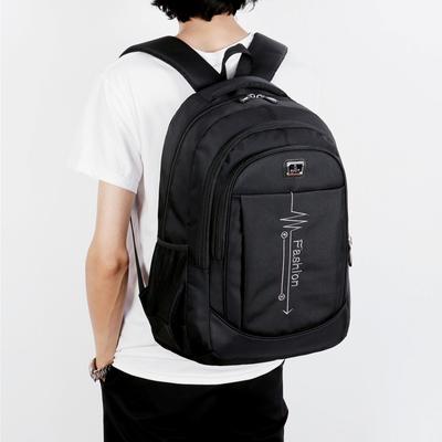 Herrenrucksack - großes Fassungsvermögen, verstellbare Schultergurte, mehrere Fächer, geeignet für Schule, Reisen und Arbeit, trave