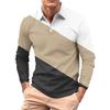 Men's Long-sleeved Collared Button-down Pocket Casual Top