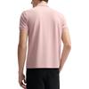 FILA White Five Color Polo Soft Skin-Friendly Fashion Versatile Knitted Short Sleeve Polo Shirt Men Polo Shirts Light-Gray Pink F11M523105F-PK