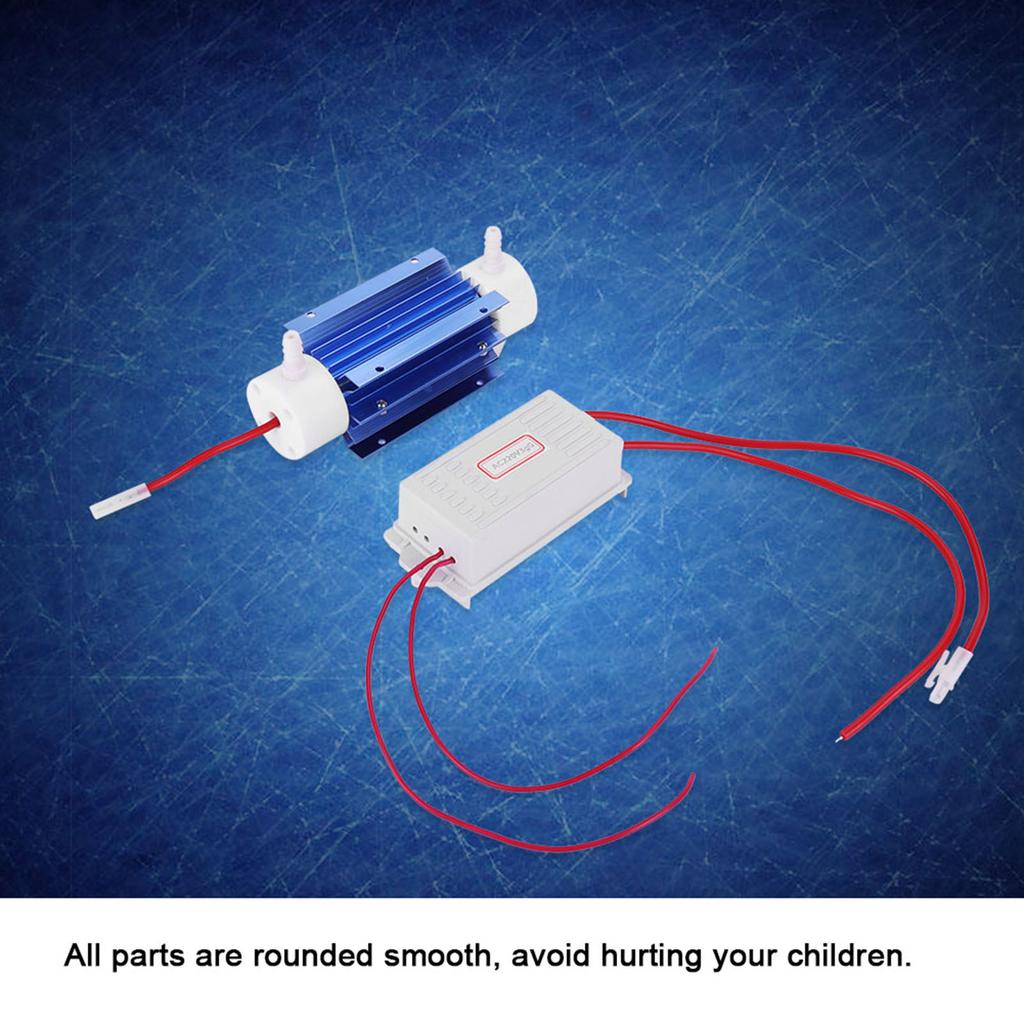 Ozone Generator Ozonator Ionizer Tube Air Purifier Quartz Tube Power Supply 220V 3G