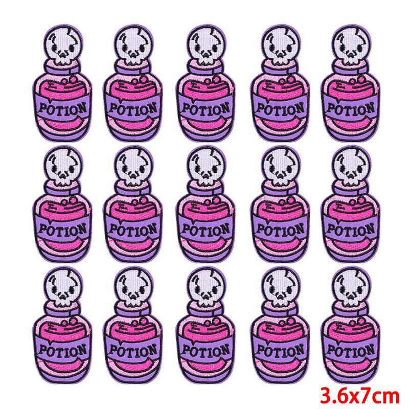 10 Pcs/lot Wholesale Embroidery Patch Iron On Patches For Clothing Patches On Clothes Jackets Decor Applique Sew Supplies