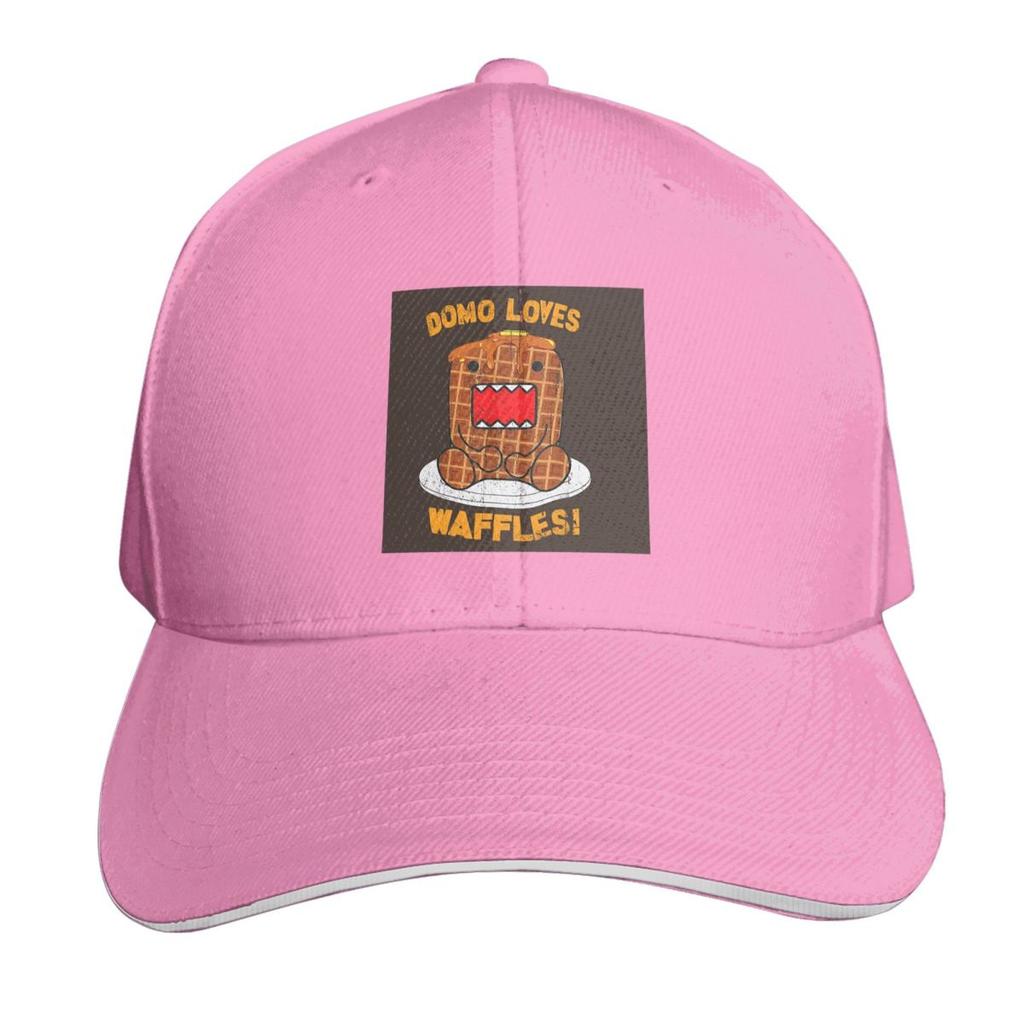 Domo Kun Loves Waffles Cap Fashion Casual Baseball Caps Adjustable Hat Hip Hop Summer Unisex Baseball Hats