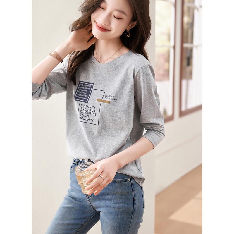 

Women s Casual Korean Fashion Long Sleeve T-Shirt M