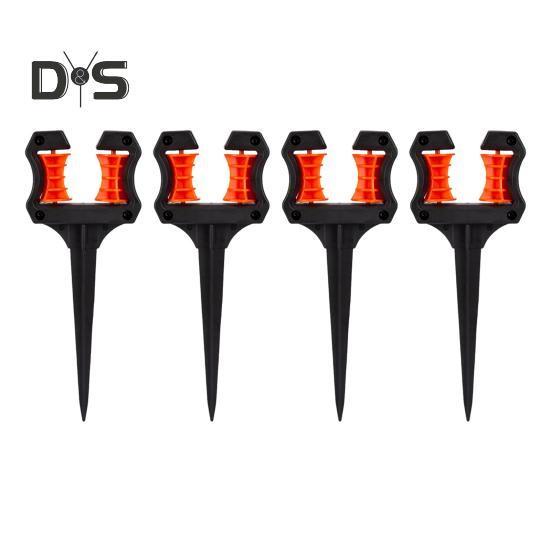 

Направляющая для шланга, направляющая для шланга с роликом, держатель для точного позиционирования шланга для полива, направляющая для водопроводной трубы, колышек для полива сада и двора 4pcs