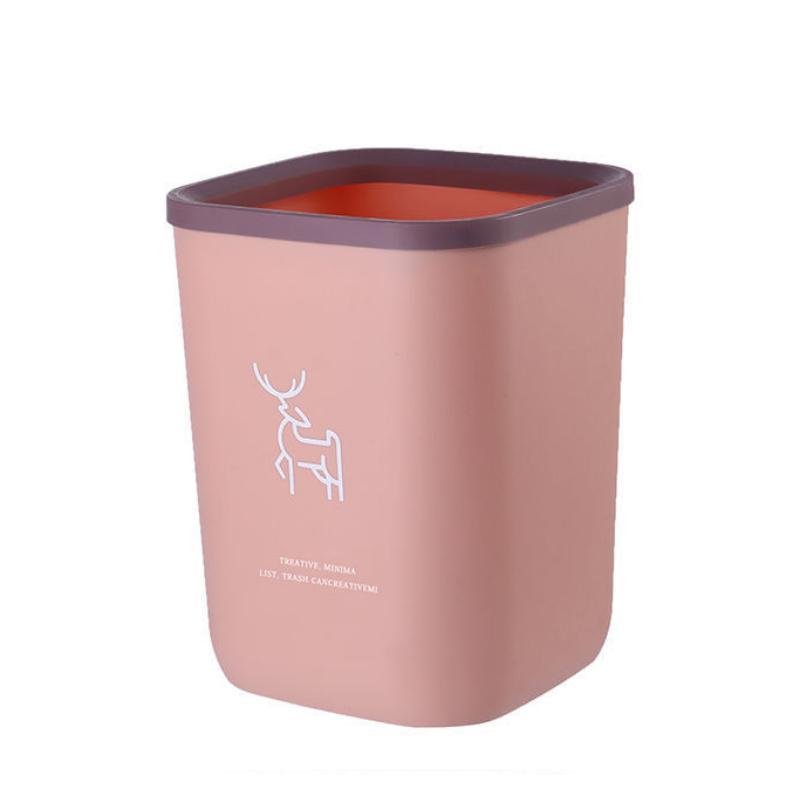 

Мусорный бак Бытовой Большой емкости Высококачественный Ванная комната Туалет Гостиная Кухня Скандинавский стиль Утолщение