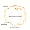 1pc European Cross-border Fashion Moon Star Ankle Chain Trendy Personality Street Beach Anklet