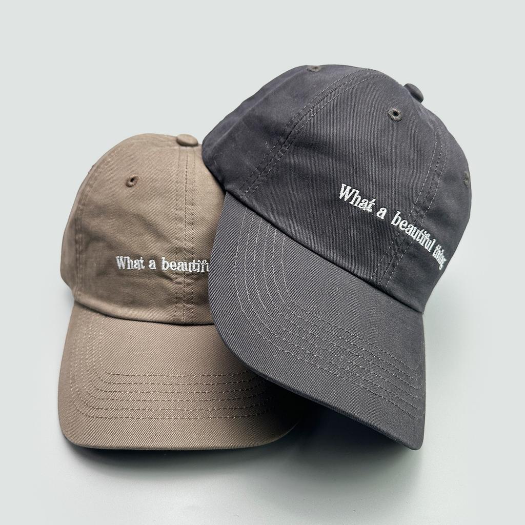 Letter Star Embroidered Baseball Cap Men'S And Women'S Sunshade Simple Retro Face Cap