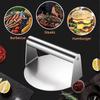 1Pcs Stainless Steel Smash Burger Press Non-Stick Hamburger Patty Maker for Family Gathering BBQ Outdoor Picnic Use