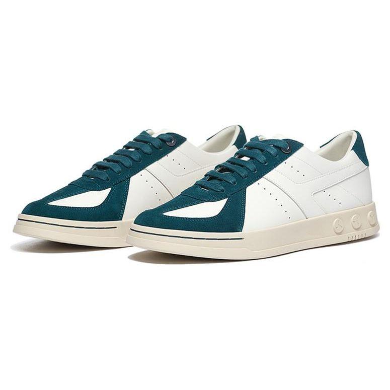 Li-Ning 1990 Klassische Retro Lässige Rutschfeste Leichte Low-Top Sneakers Herren-Sneakers Weiß Grün ALHS027-6