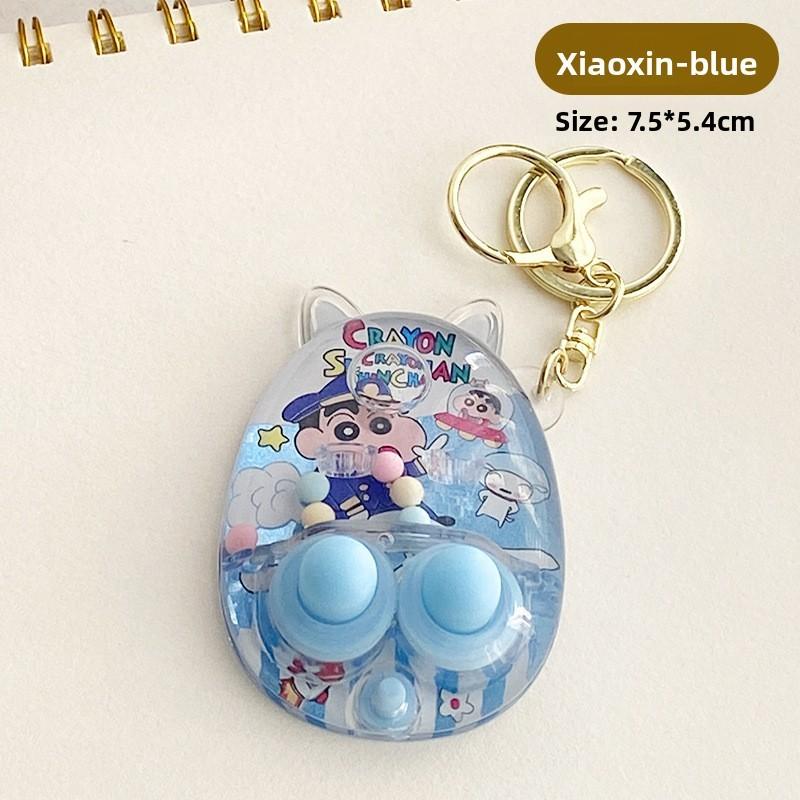 

Тематический принт Крейна Шин-чана Игрушка Пластиковая Игра Кольцеброс с Водой для Детей синий