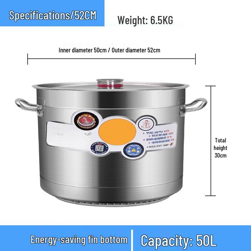 Commercial 304 Stainless Steel Stockpot