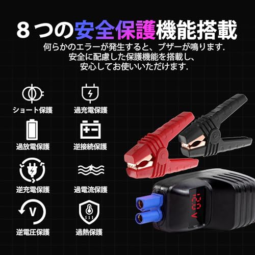 FISHERFANS FF7 MINI Car Motorcycle Jump Starter Large Capacity 16500mAh Small and Lightweight 12V Peak Current 1200A QDSP Booster Technology Comp