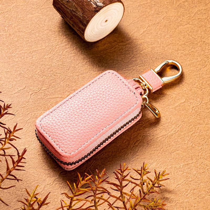 Pu Schlüsseltasche Reißverschluss Schlüsselhalter Organizer Autoschlüssel Tasche Geldbörse Schlüsselbund Einfache Schlüsseletui Tasche Männer Frauen Autoschlüssel Schutzabdeckung