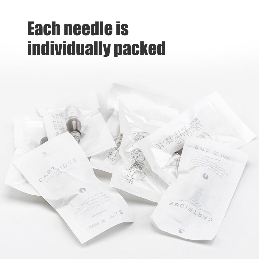 10pcs Disposable Eyebrow Tattoo Needles Transparent Microblading SemiPermanent Makeup Cartridge Needles