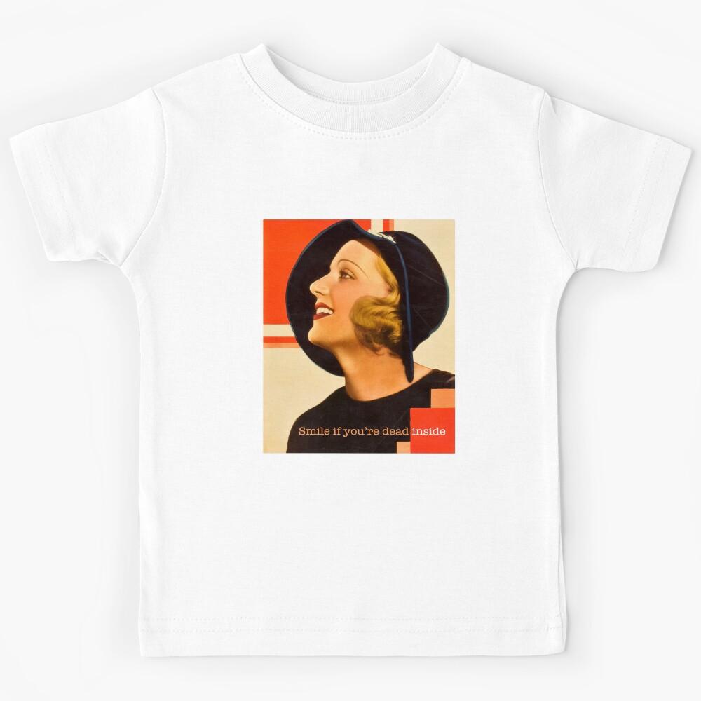 Smile if you re dead inside Kids T-Shirt 100
