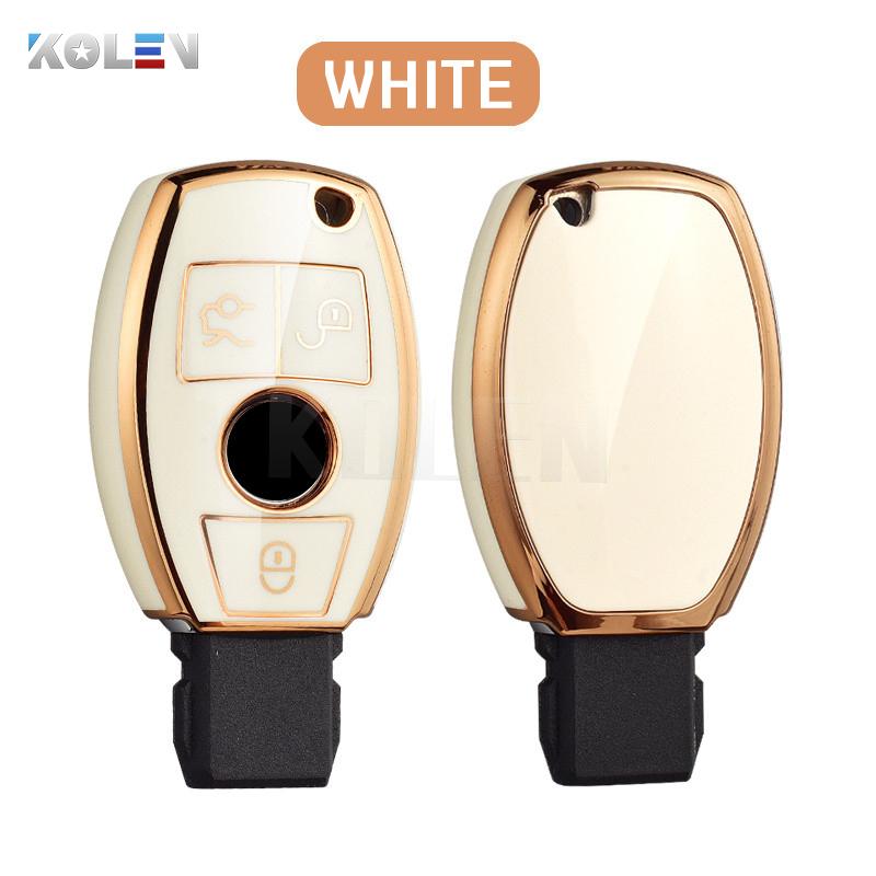 New Tpu Car Key Case Cover Shell Fob for Mercedes Benz A C E S Class W204 W205 W212 W213 W176 GLC CLA AMG W177 Auto Accessories