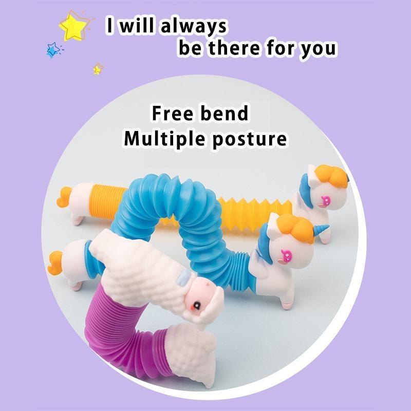 1 bucăți senzoriale telescopice schimbând forma tubul îndoit jucării Fidget tuburi pop eliberarea stresului anxietate decompresie kituri interactive garaj\t