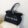 2025 spring and summer new double-sided tote bag women's casual large-capacity striped shoulder bag hand bag