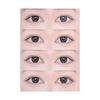 8/40 Stück Wimpern Übungsaufkleber, Wimpern Trainingsaufkleber, Wimpern Applikationstrainer Aufkleber, Simulierte Augenform