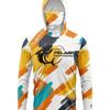 New men's quick-drying fishing shirt outdoor sportswear long-sleeved hooded casual breathable colorful graffiti digital printing