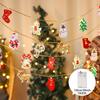 Christmas Tree LED String Light 1.5M 10LED Xmas Hanging Lamp Fairy Light Garland Home Decoration Ornament 2025 New Year Gifts