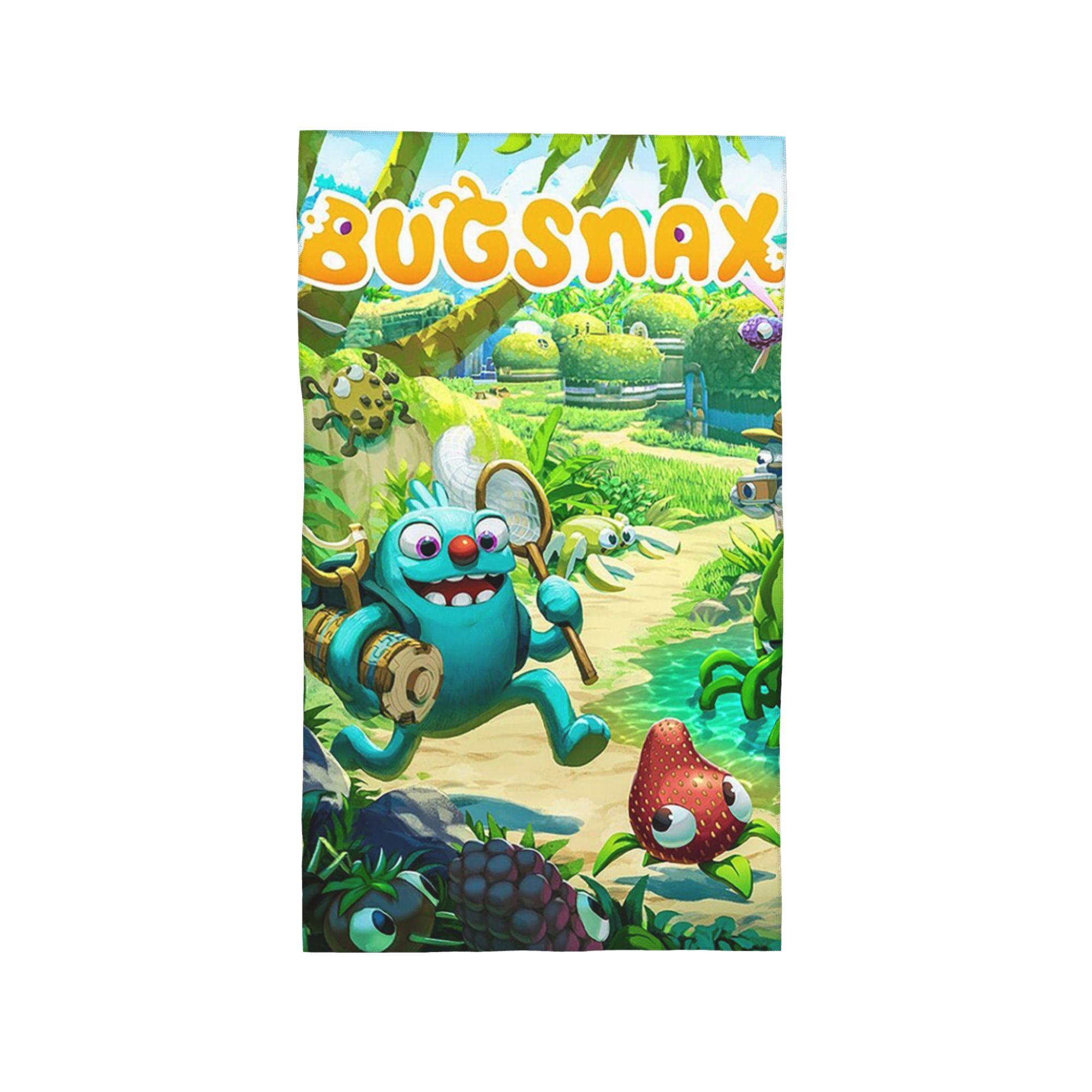 

Постер игры Bugsnax Мягкое лицевое полотенце Быстросохнущее для бассейна и ванны Хлопковые полотенца Впитывающие W30*H60(CM)