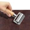 Wooden Handle Leather Press Edge Roller Iron Roll Edge Pressing Leather Roller Tool Platen Tools Handmade Design