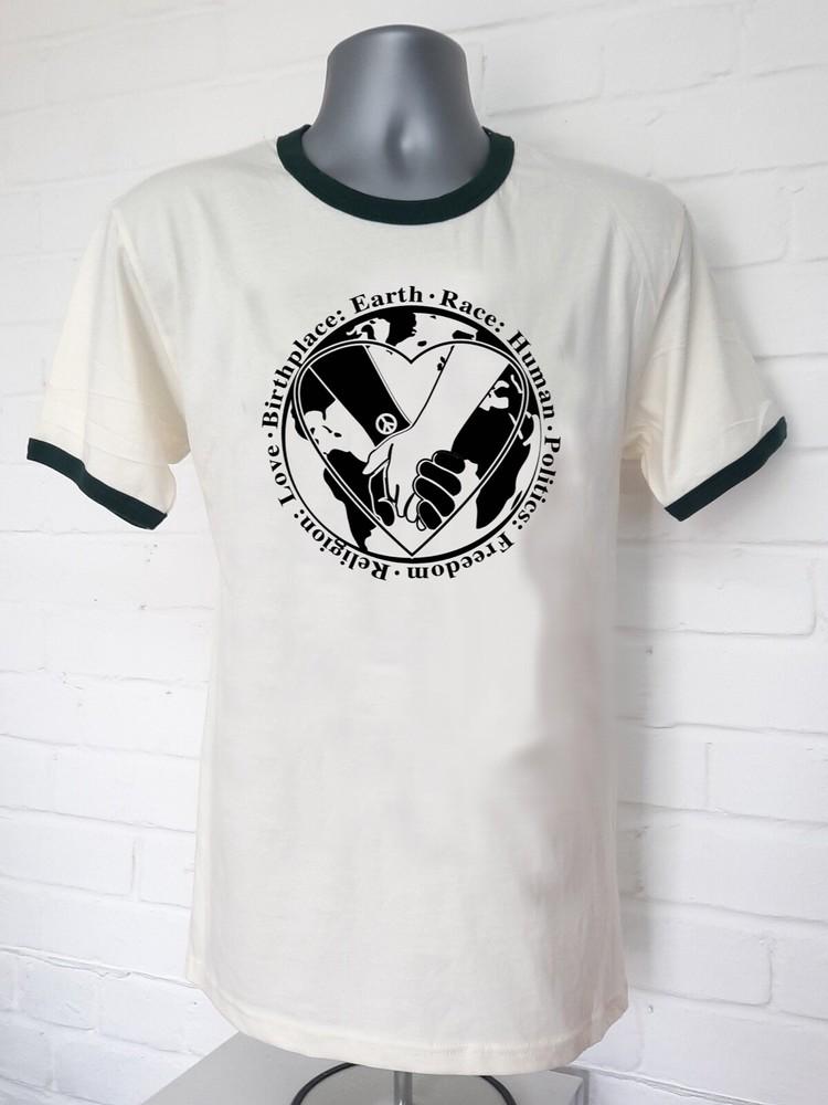 Birthplace: Earth, Race: Human, Politics: Freedom, Religion: Love T-shirt Ringer Unisex T-Shirt XXL