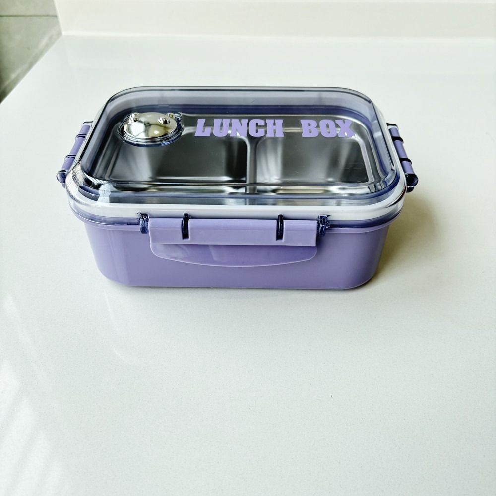 Plastic Lunch Box with Compartment Insulation Lunch Box Food Storage Container School Children