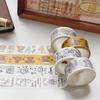 Cute Bear Noodles Washi Tape & DIY Journal Stickers with Wood Stamp