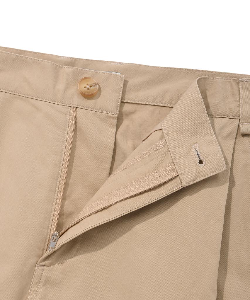 FALLETT Wide Parachute Pants Beige