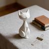 11cm Elegant Cat Figurine Model Cat Ornament Desktop Decoration Creative Gift