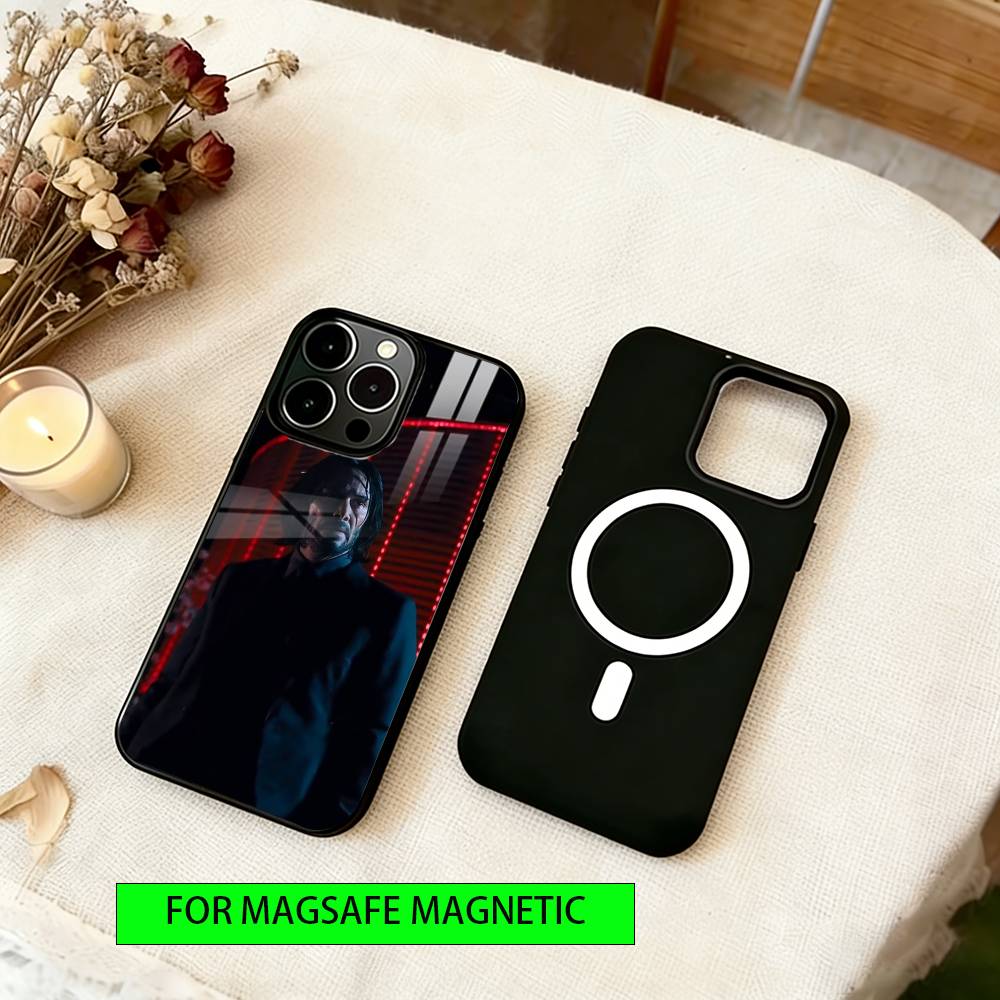 John Wick  Phone Case For iPhone17,16,15,14,13,12,11 Plus,Pro Magnetic For Magsafe Wireless Charging