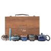 Ceramic Kung Fu Tea Set with One Pot and Four Cups