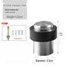 Stainless Steel No-Drill Rubber Door Stopper with Thickened Large Engineering Spring