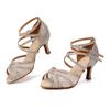 Sapatos de Dança Latina Femininos Strass Salão Salsa Bachata Casamento Performance Sapatos de Dança