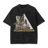 Angine De Poitrine Washed T-Shirt Male Rock Band Vintage Casual T Shirts Summer Round Neck Hip Hop Tees Print Big Size Clothes