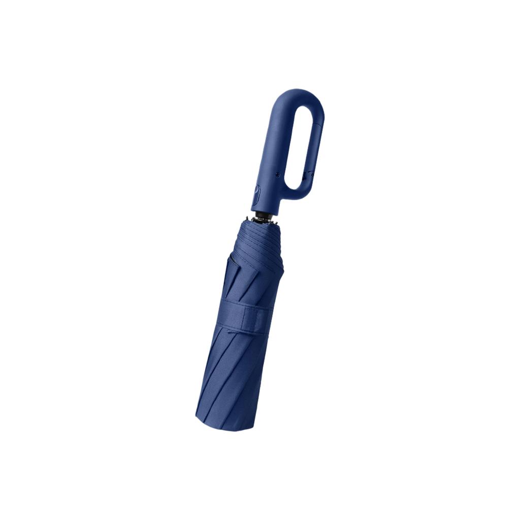 Automatic Open Close Umbrella with Loop Handle Compact Folding Design UV Protection Sun Rain Dual Use Wind Resistant Travel Umbrella
