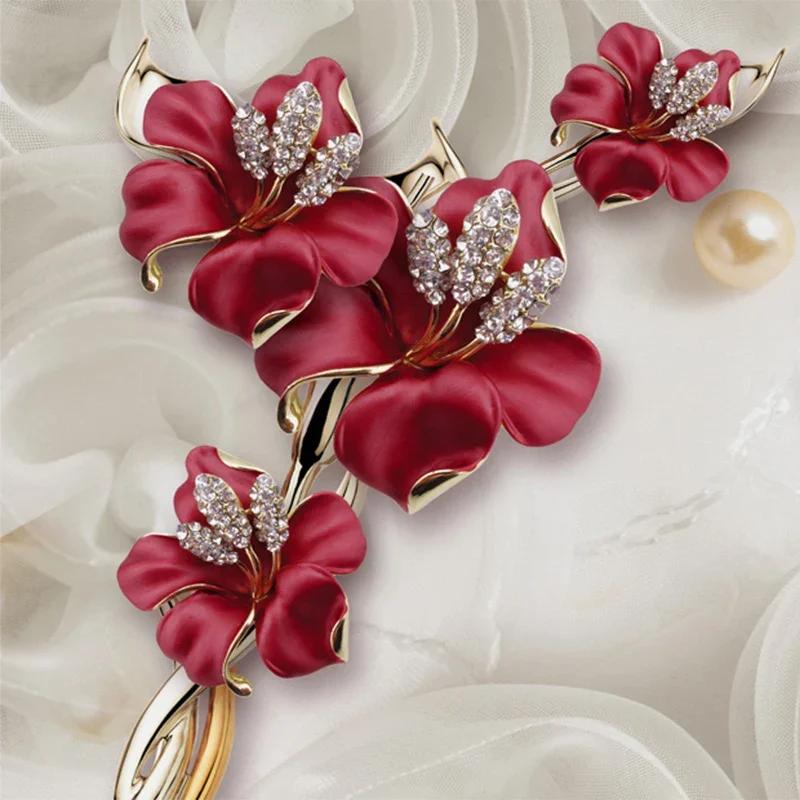 3D Photo Wallpaper Beautiful Stereo Jewelry Flower TV Wall Mural Living Room Bedroom Mural Wallpaper