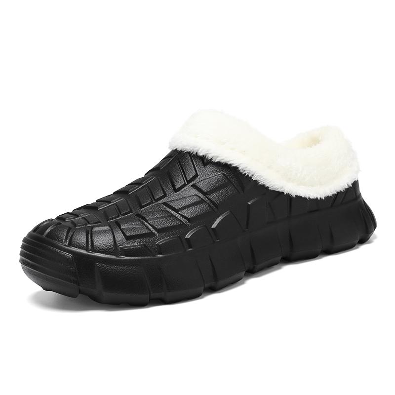 

Men s and Women s Autumn and Winter Chef Shoes, New Fashiable Velvet-Lined Thickened Flat-Soled Waterproof N-Slip Warm Couple Cott Shoes 36-37 чёрный