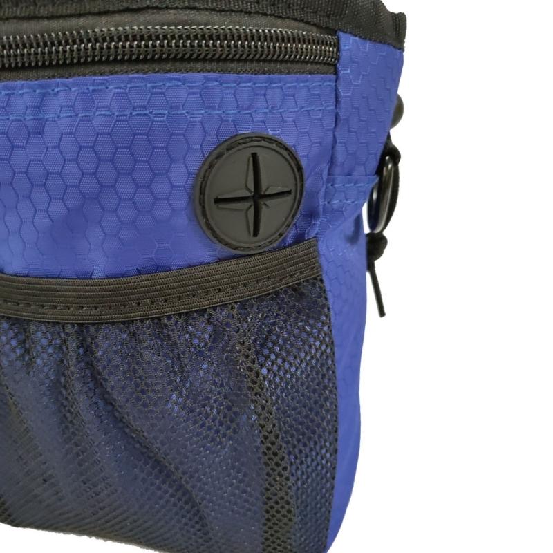 Waterproof Dog Training Waist Pack Portable Pet Treat Pouch Adjustable Belt Waste Bag Dispenser Polyester Texture