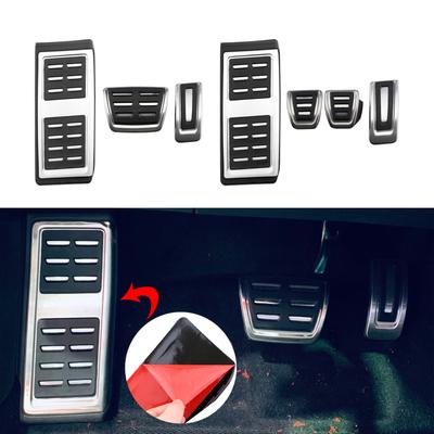 Car Pedal Cover for Volkswagen VW Tiguan MK2 Allspace 2017 2018 2019 2020 2021 Stainless Steel Auto Car Pedals Gas Brake Pedale Protection Pads Cover