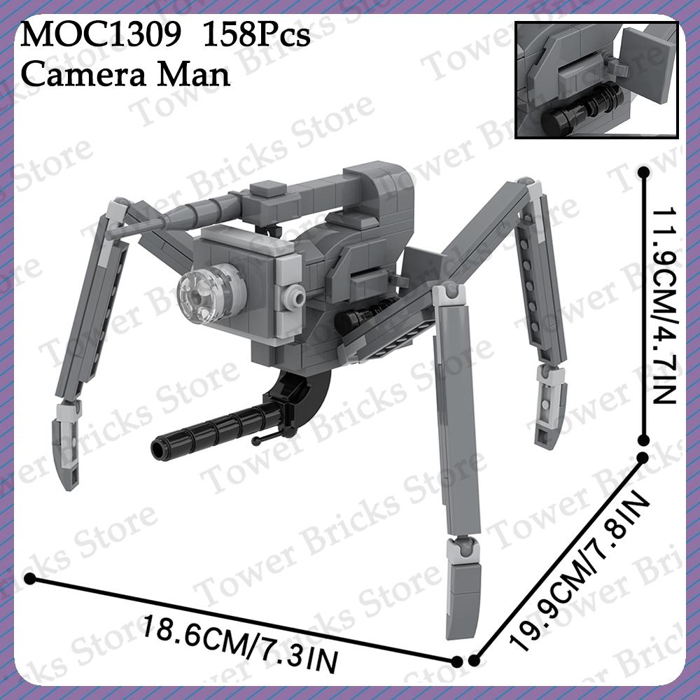 

MOOXI Skibidi Toilet MOC G-man Titan Ужасы Игровые Фигурки Строительные Блоки Игрушки Для Детей Взрослых Друзей Подарок Совместимые Кирпичики