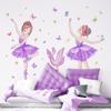 Dancing Girl Feather Butterfly Wall Sticker Background Wall Home Decoration Wall Decal
