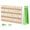 Braille Writing Board Kit 4 Lines 28 Cells Visual Impairment Aids Braille Self-Learning Kit Braille Boards/ Pen alphabet boards