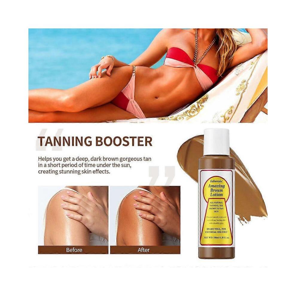 (HNĚDÉ MLÉKO)Úžasné Maui Babe After Browning Lotion Rychlé Tmavé Opálení 100ml Opalovací NOVÉ