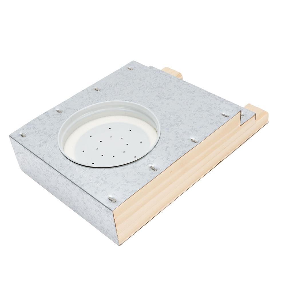 Krmítko pro včelí úl Dřevěné Hliníkové Přední Vstupní Krmítko pro Včely Včelařský Nástroj pro Převrácenou Sklenici